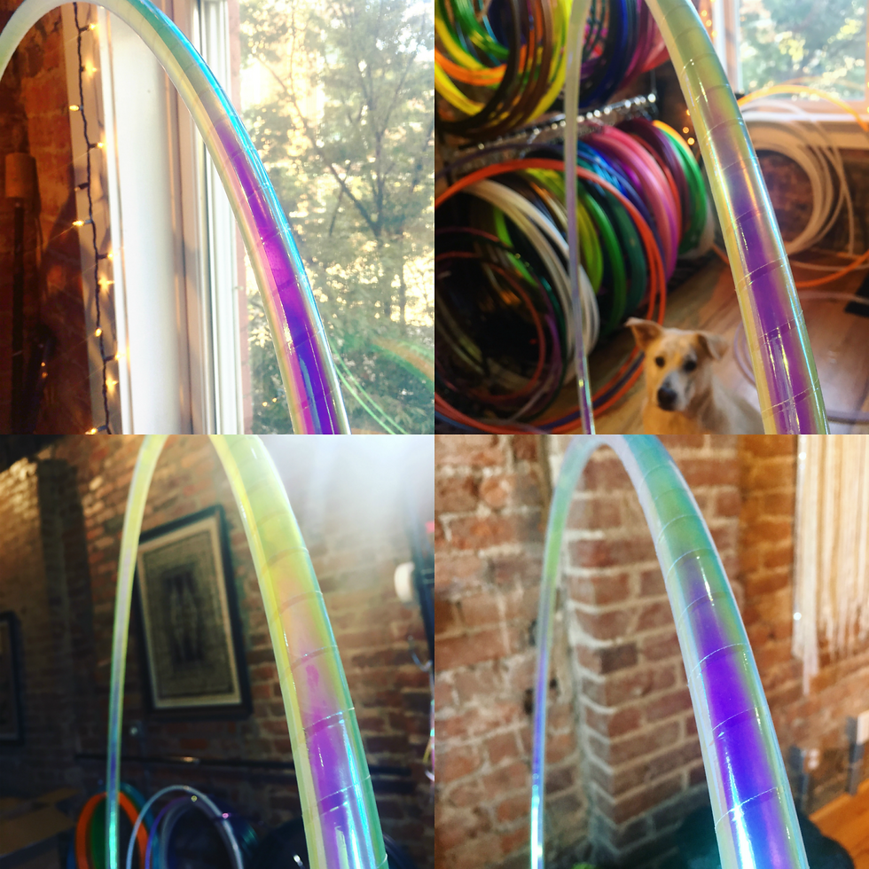 Thumbnail: Pastel Unicorn Taped Hula Hoop