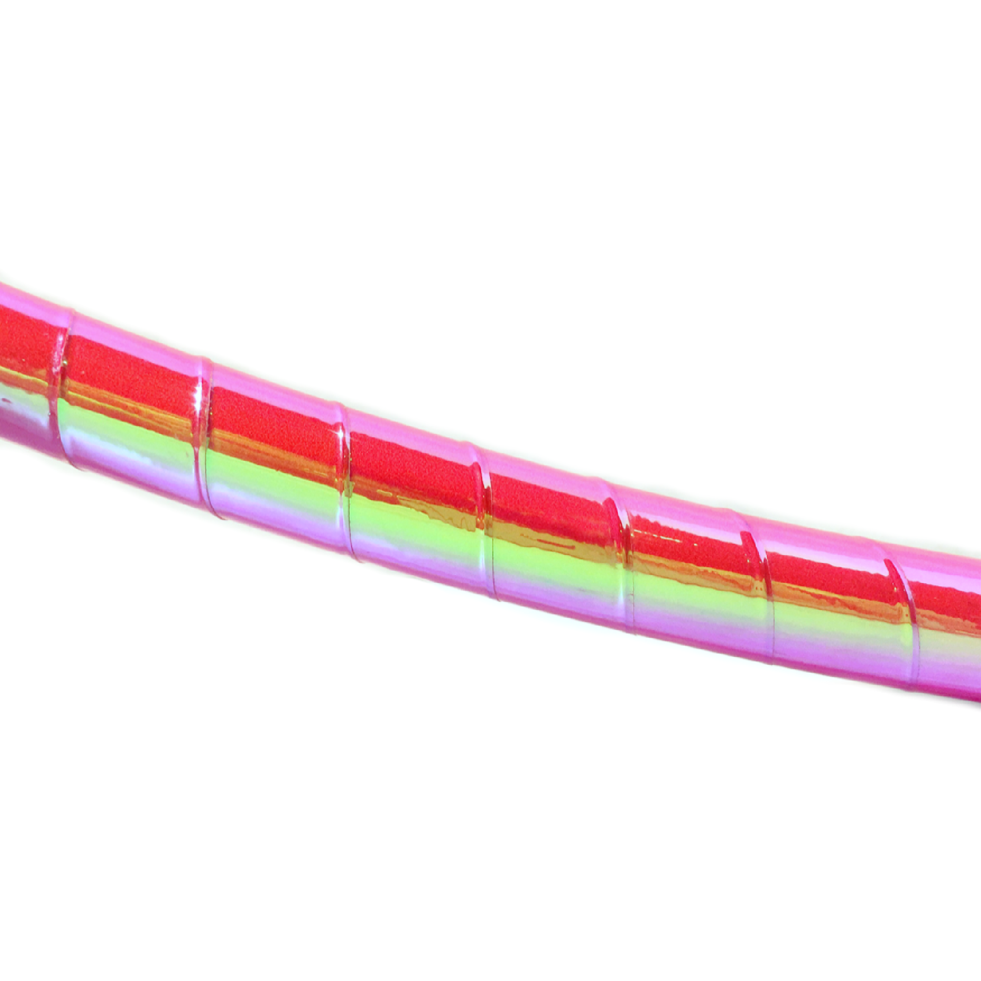 Nuclear Bubblegum Reflective Taped Hula Hoop