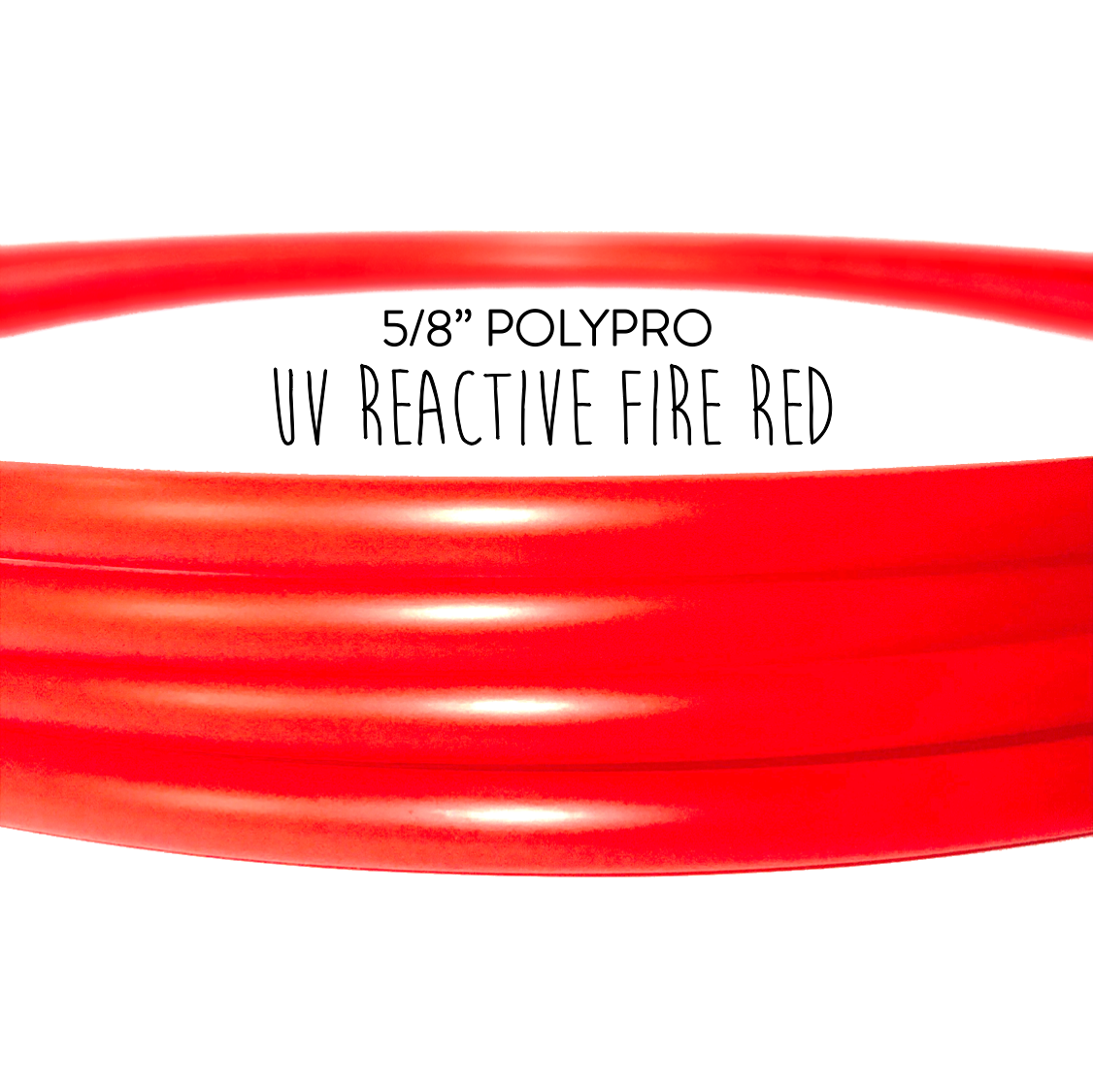 Colored Polypro Tubing 5 Wicks Fire Hula Hoop