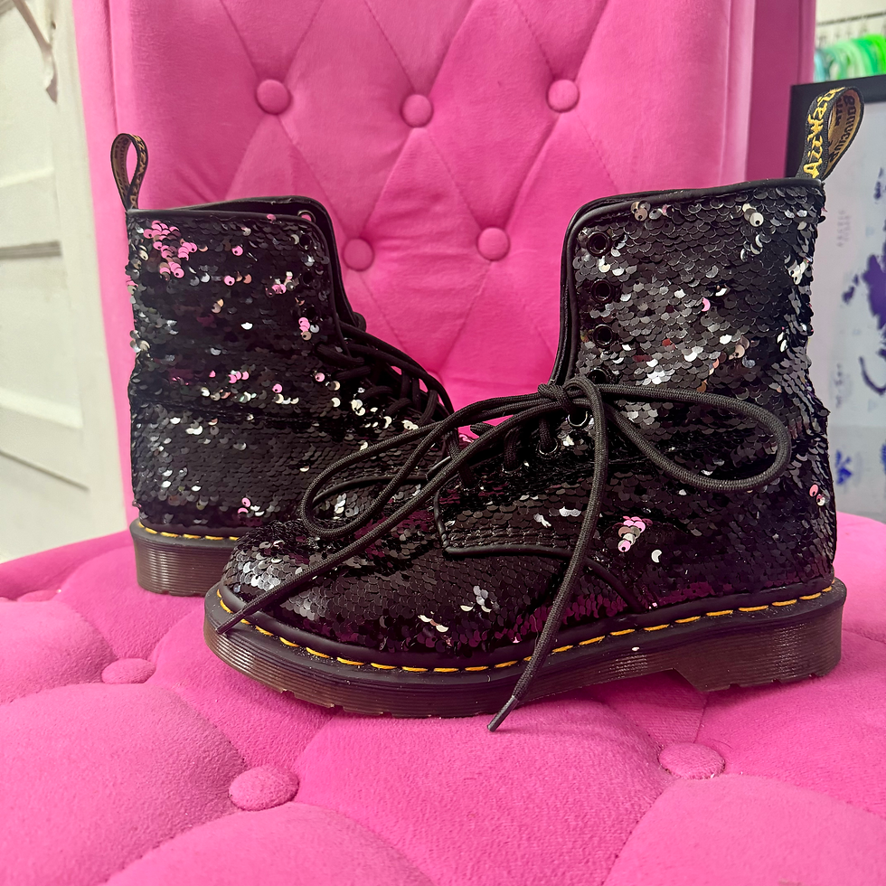 Thumbnail: Dr. Martens Black Sequin Boot