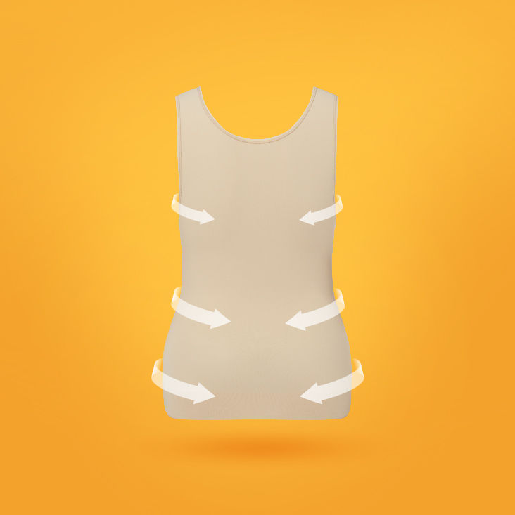 Thumbnail: Supersoft shaping compression vest – Almond