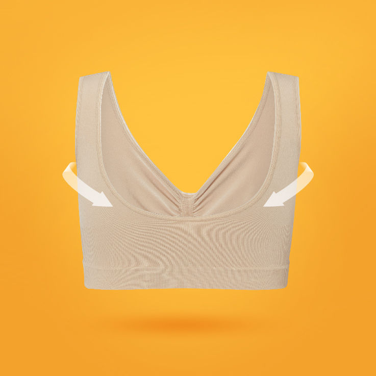 Thumbnail: Supersoft seamless support bralette – Almond