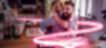 A father working from home enjoying work life balance with his daughter due to reliable full-fibre broadband