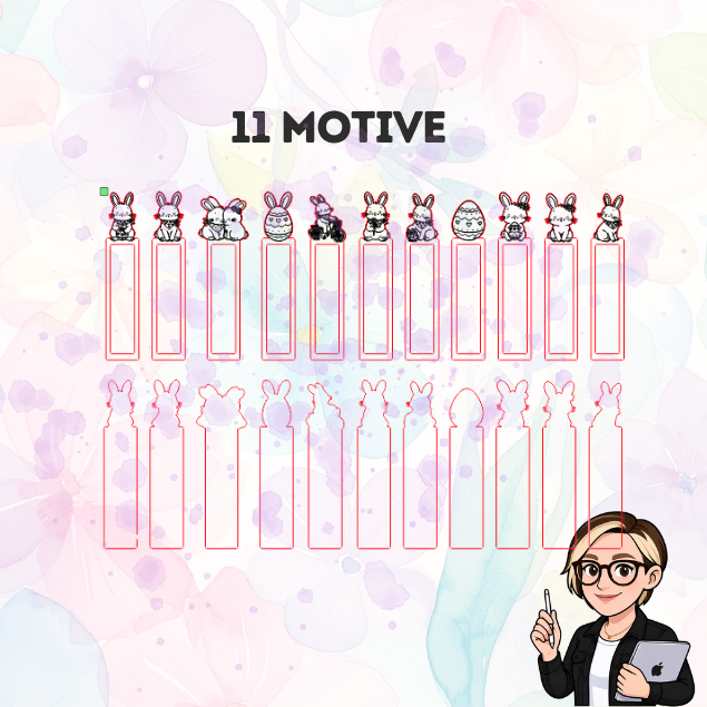 Miniaturbild: Hase Schokoriegel Groß | Oster Laserdatei