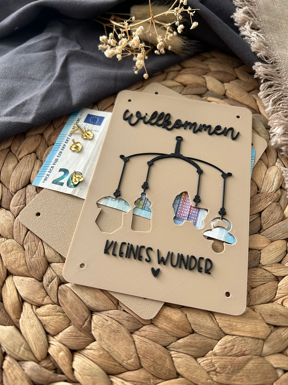 Miniaturbild: Baby Mobile Geldgeschenk | 3D Druck