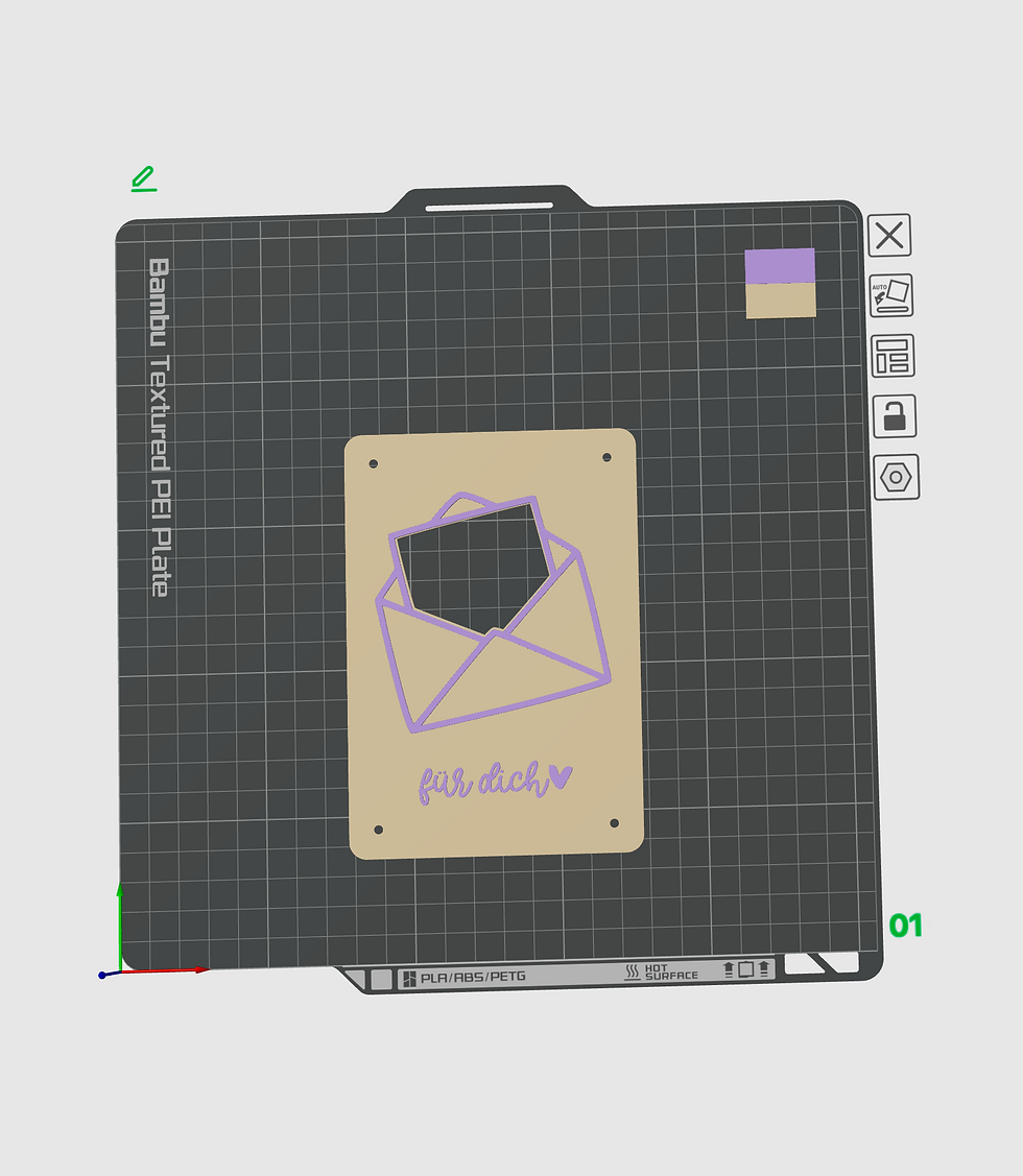 Miniaturbild: Umschlag Geldgeschenk | 3D Druck