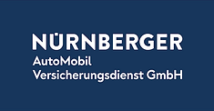NÜRNBERGER AutoMobil Versicherungsdienst GmbH - Logo - blauer Hintergrund - www.agentur-at