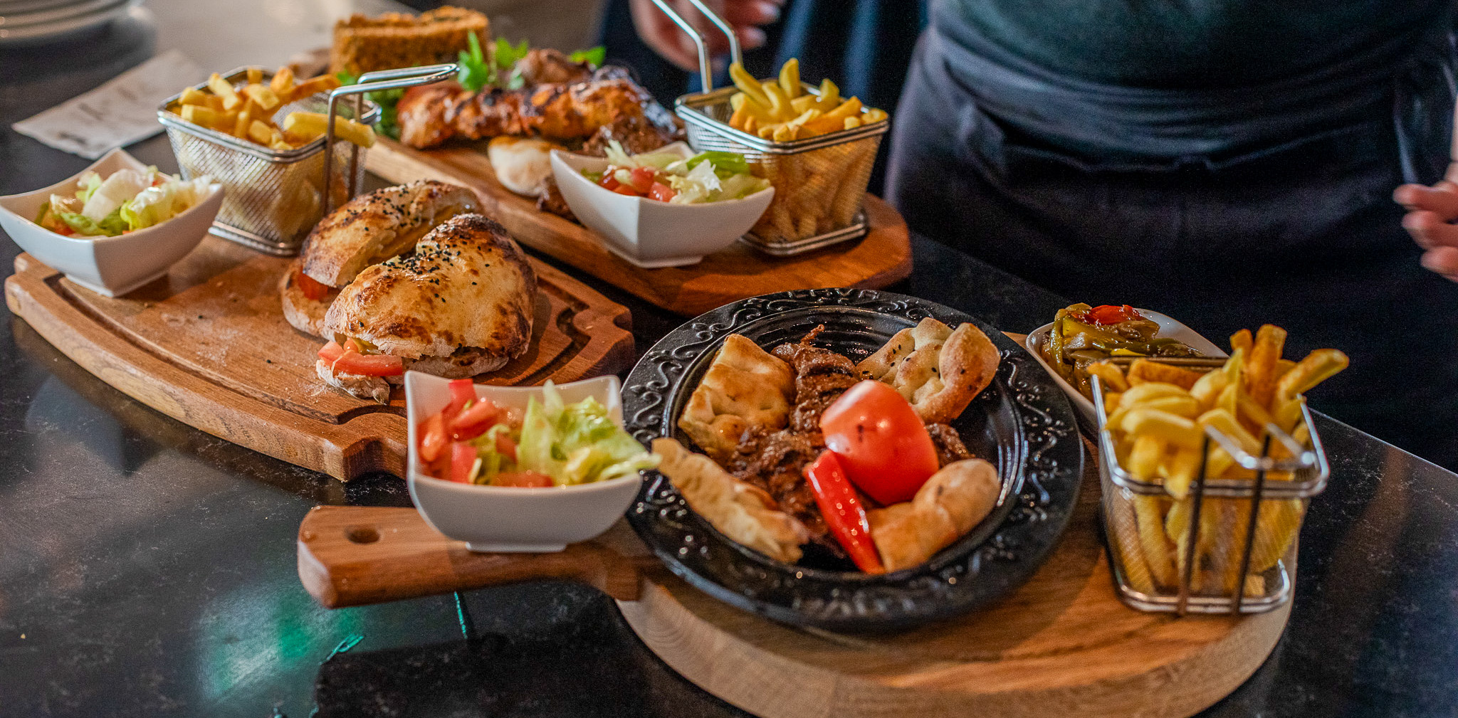 Arranged Food and Objects