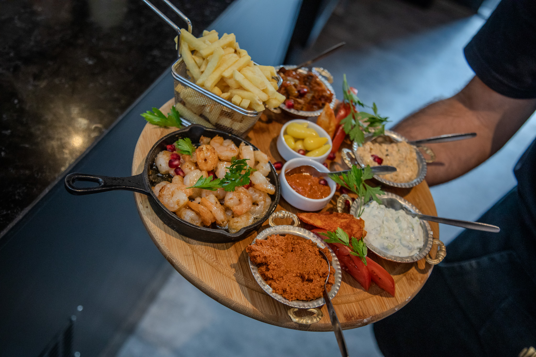 Arranged Food and Objects