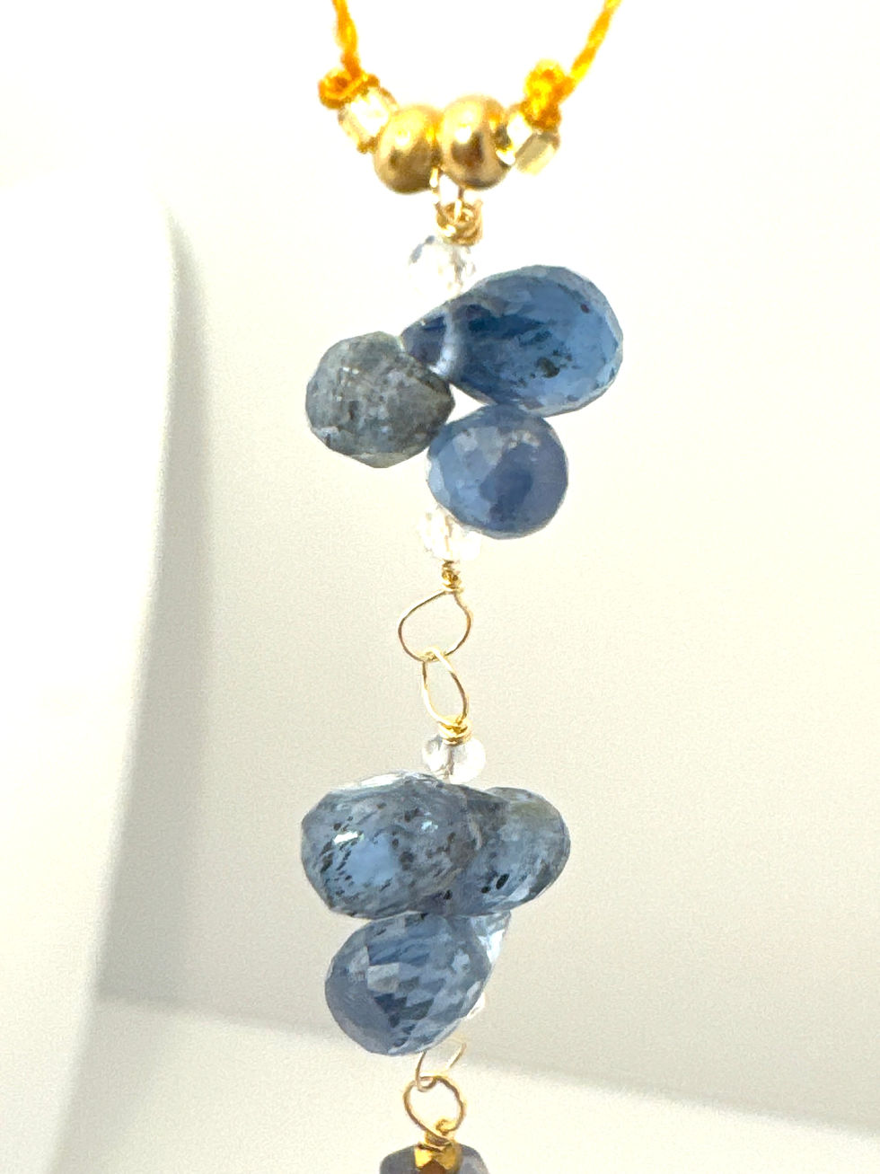 Thumbnail: Kyanite Single Drop Pendant Necklace
