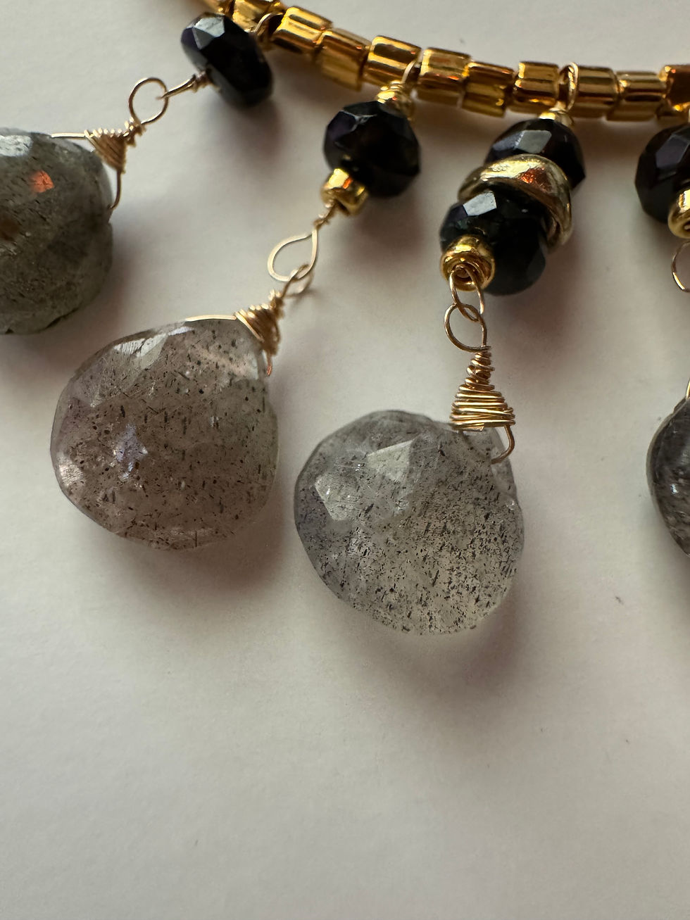 Thumbnail: Labradorite Black Tourmaline Necklace