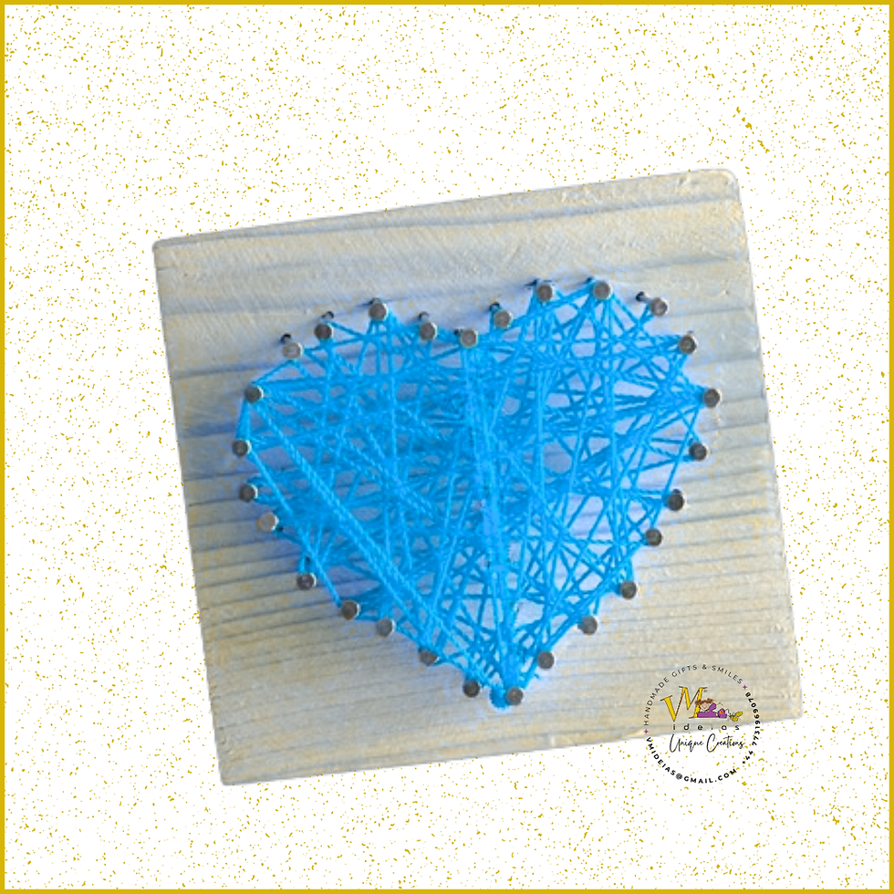 Thumbnail: Blue Heart String Art kit