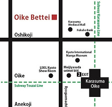 kimono yukata rental experience machiya kyoto yumeyakata oike bettei photo nijo castle imperial palace map access address
