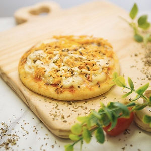 Mini pizza de Frango com Catupiry