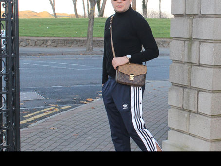 Look do dia: Calça Adidas de botões na lateral e tênis Gucci