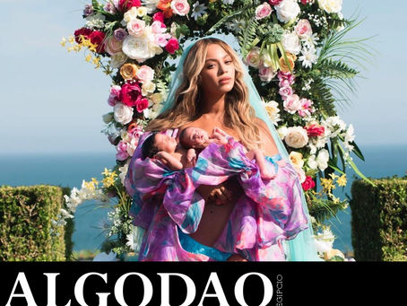 Beyoncé anunciou ao mundo a primeira foto de seus Gêmeos Sir and Rumi Carter, vestida em um Quimono