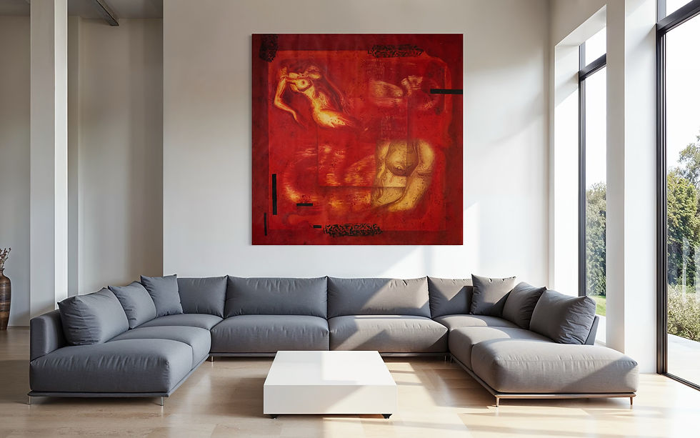 "Bisex II" 150 x 150 cm, 60 x 60 in.