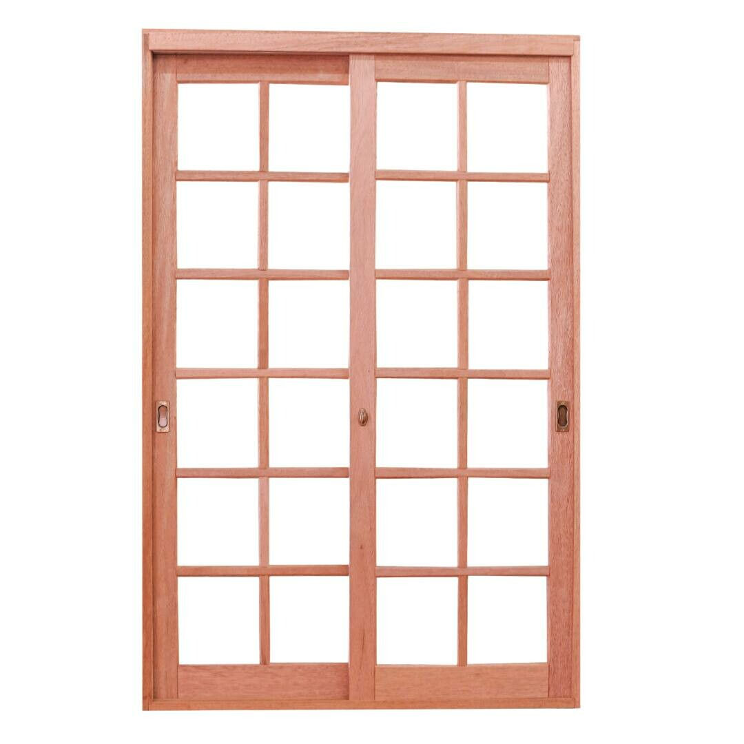 Porta Balcão 2 Caixilhos de Correr Liso/Quadriculados