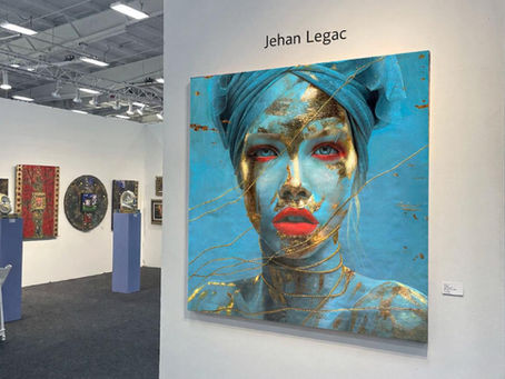 Blue Ether and Gold en ArtExpo New York