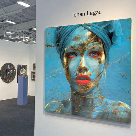 Blue Ether and Gold en ArtExpo New York