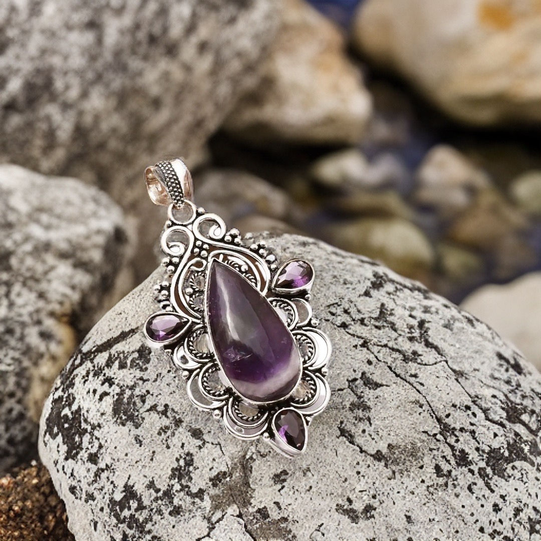 Amethyst Antique Pendant