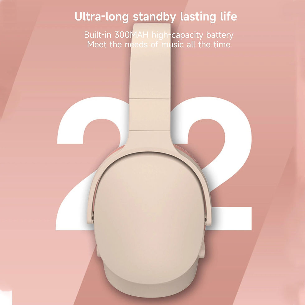 Thumbnail: Foldable Wireless Bluetooth 5.1 Noise-Canceling Headphones