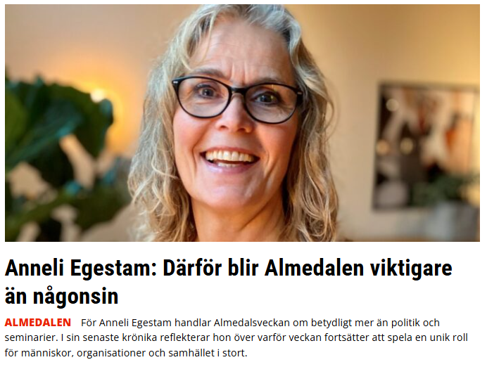 Därför blir mänskliga möten viktigare än AI – och därför är Almedalen viktigare än någonsin