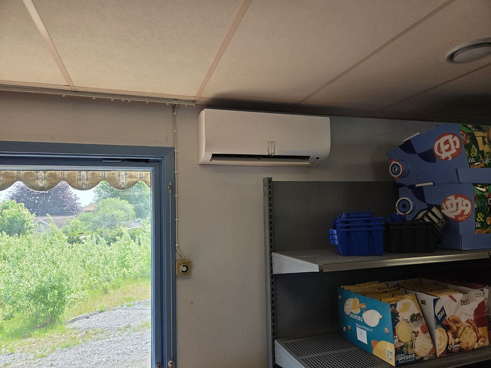 Kostnadseffektiv Luft värmepump från Gree – installerad i enplansvilla i Öjaby, Kronoberg