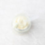 Top of glass jar showing whipped Tallow in glass jar