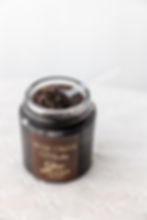Open Lid photo of MOcha Glow body scrub