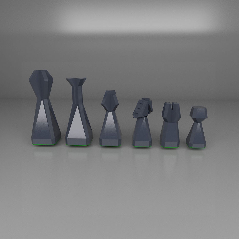 Thumbnail: staunton chess set antracite black