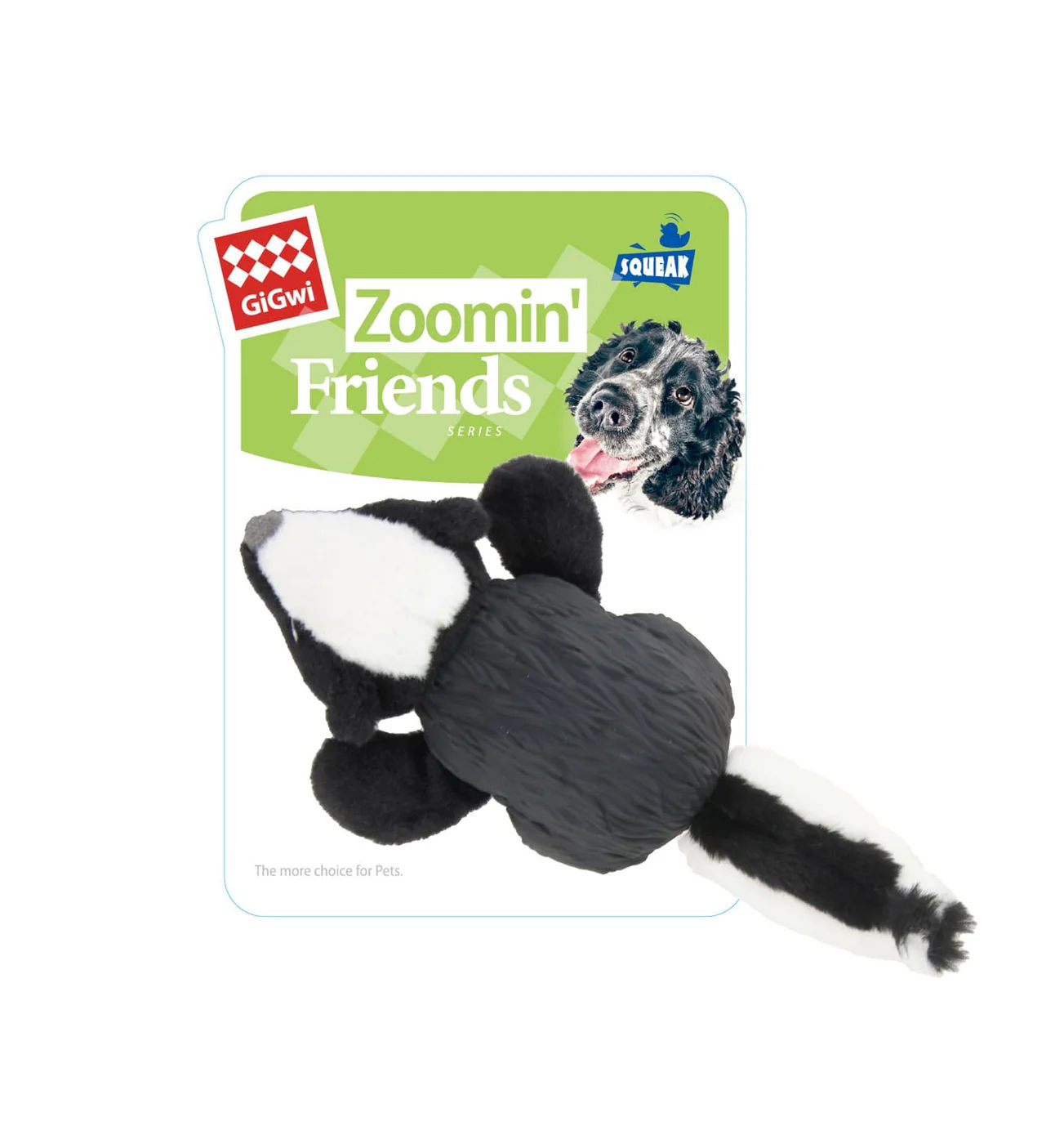 GiGwi Zoomin' Friends Skunk dog toy