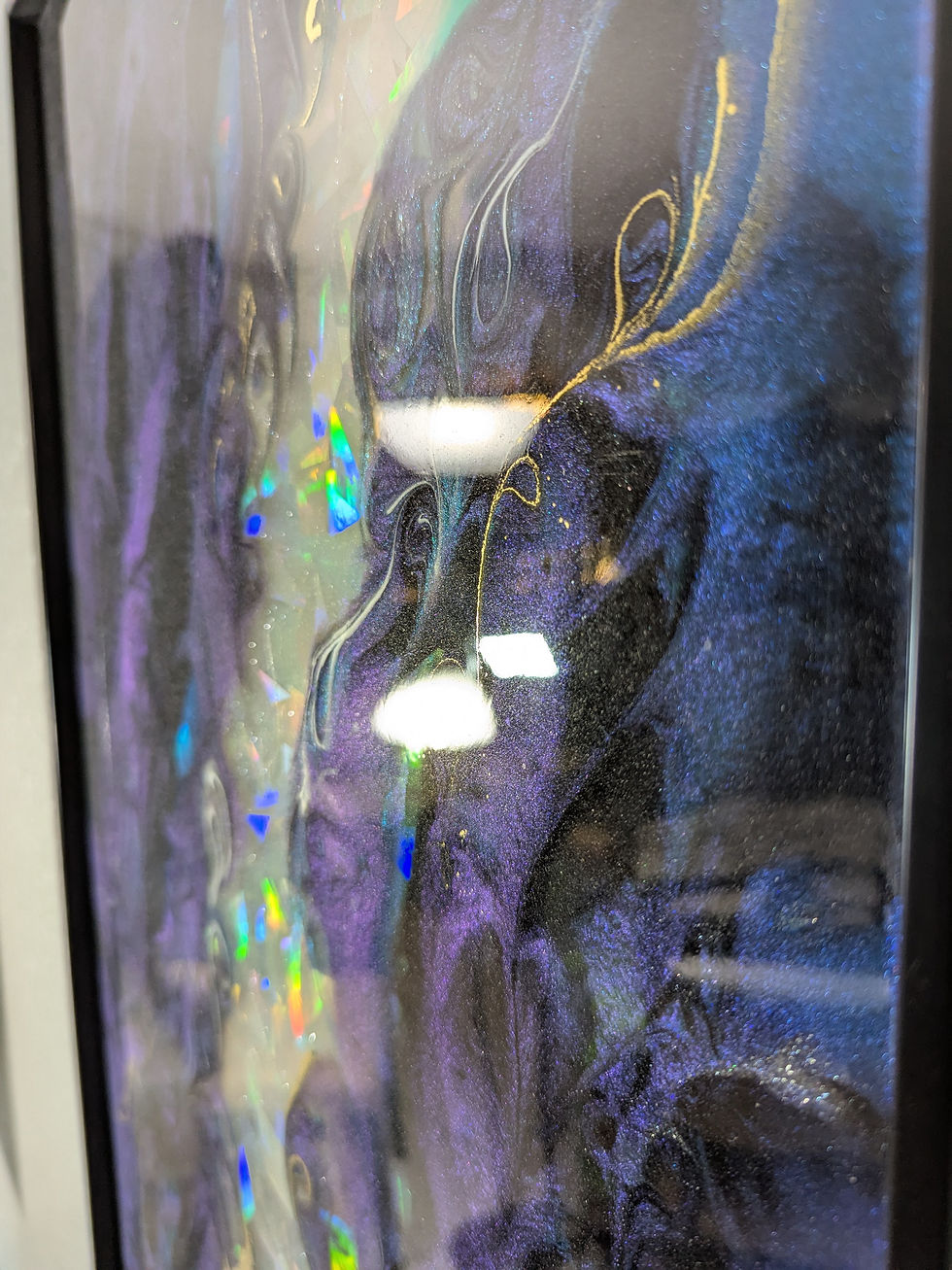 Thumbnail: Holographic Color-Shift Artwork "Nebula Current"