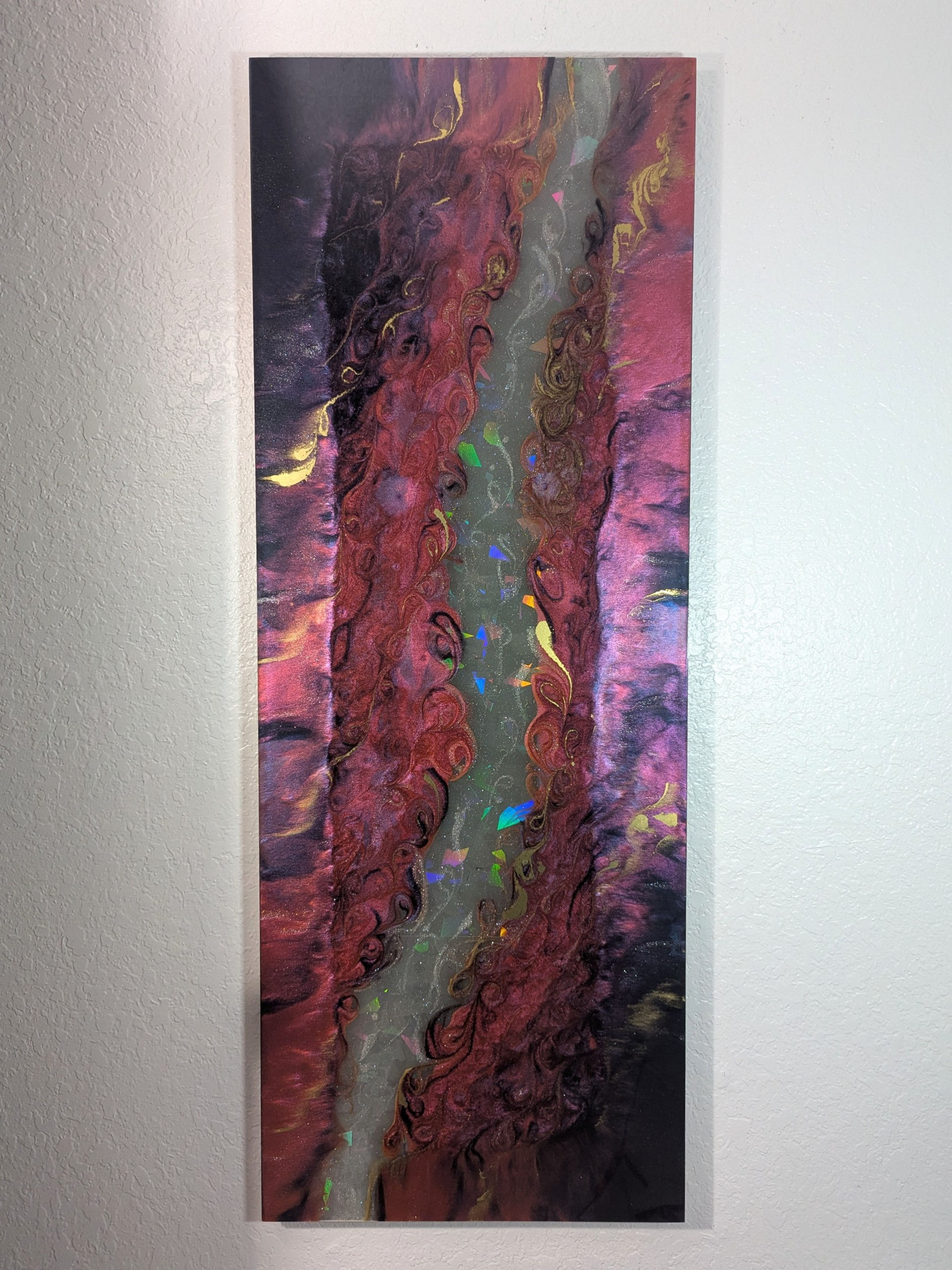 Holographic Color-Shift Artwork "Celestial Vein"