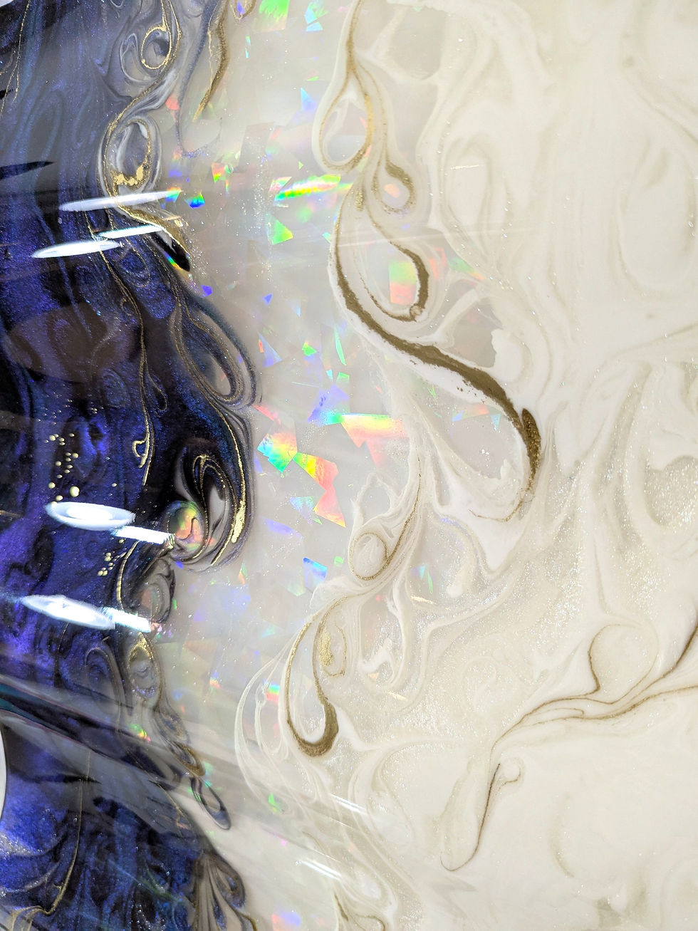 Thumbnail: Holographic Color-Shift Artwork "Veil of Duality"