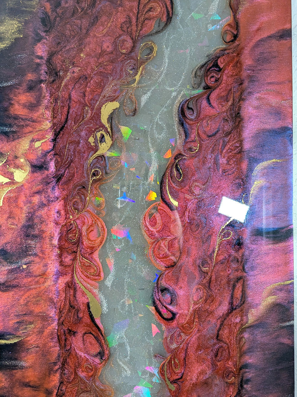 Thumbnail: Holographic Color-Shift Artwork  "Celestial Vein"