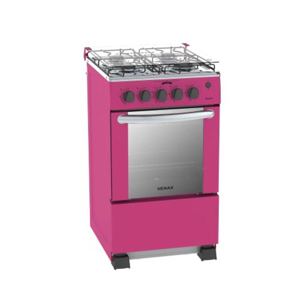 Fogão 4 bocas Venax Retrô Pink