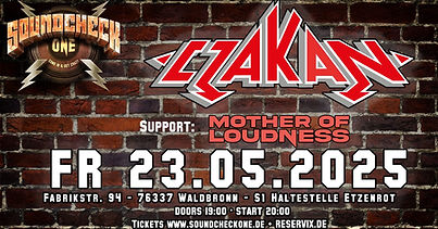 CZAKAN LIVE AT SOUNDCHECK ONE, WALDBRONN