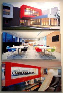 Corporate canvas printing.