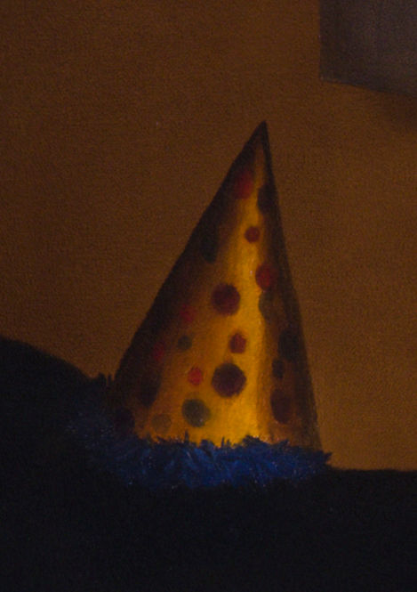 Birthday hat close-up