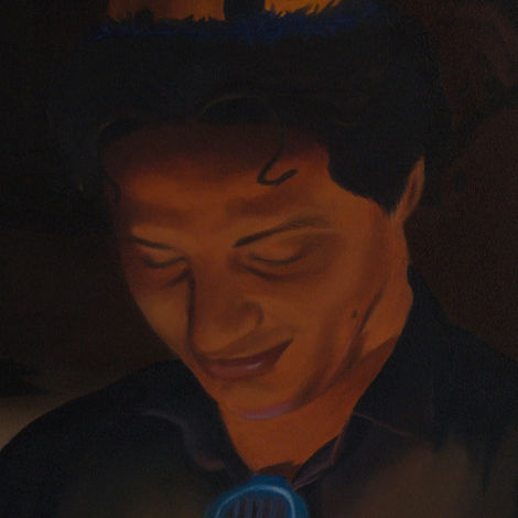 Face close-up
