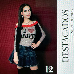 Woman in 'I Heart Art' shirt, Destacados Enero de 2026.
