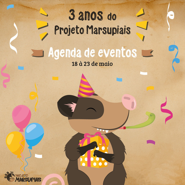 Projeto Marsupiais fará ‘lives’ para comemorar aniversário de três anos