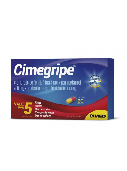 Cimegripe 400mg com 20 comprimidos CIMED