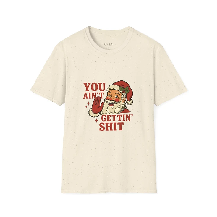 Santa Claus Funny Ugly Christmas soft T-Shirt
