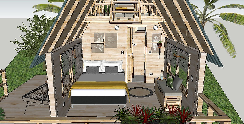 Diseño 3D Cabaña Doble