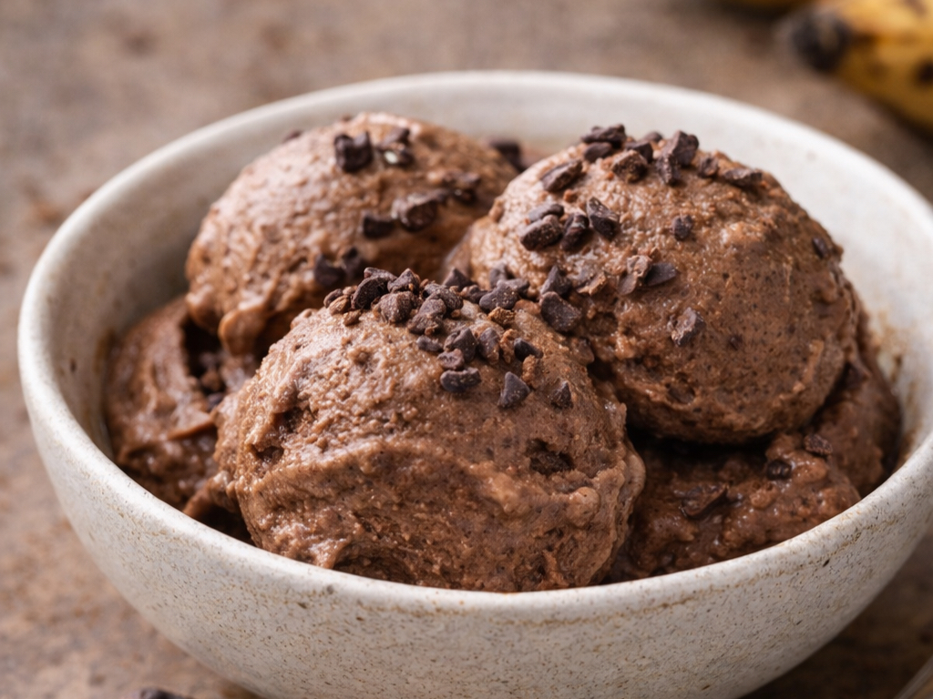Helado de chocolate sin azúcar 