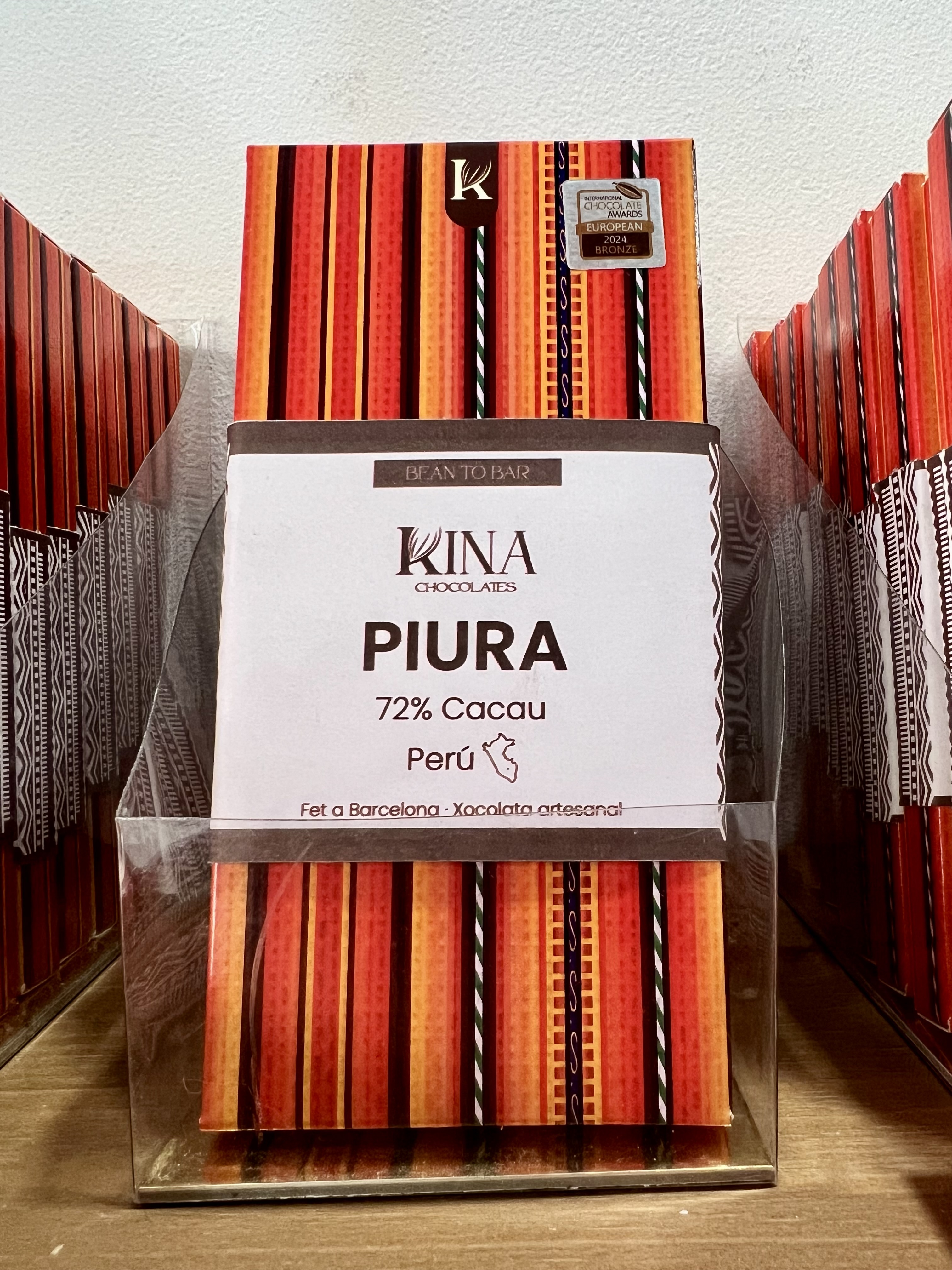 Tableta de chocolate Piura 72% de Kina Chocolates