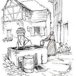 Eberbach - Brunnen im Grünen Baum (1946)