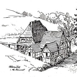 Allemühl in Klein Odenwald (1947)